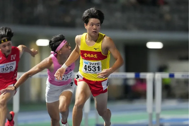 髙城昊紀、向かい風も吹き飛ばす13秒90！悲願の高校日本一「やっと優勝できた」／滋賀IH
