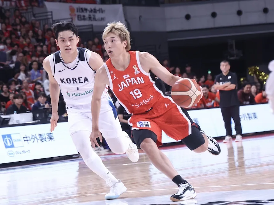 NBA組と並ぶ西田優大、韓国戦で存在感！「要所で締める」進化を見せた6得点4アシスト